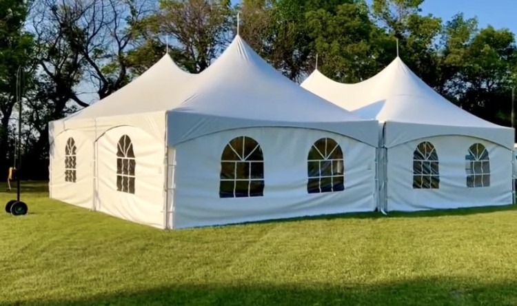 30x40 (or 20x60) High Peak Tent