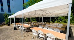 IMG 5234 1748864933 20x40 popup tent package (16 tables, 128 chairs included).