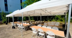 IMG 5236 1748864933 20x40 popup tent package (16 tables, 128 chairs included).